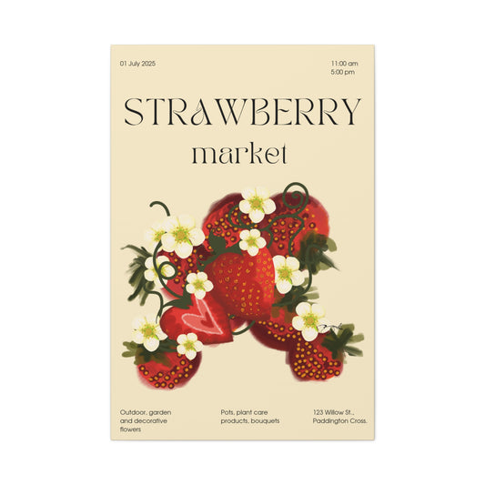 Strawberry Market - Wall Art